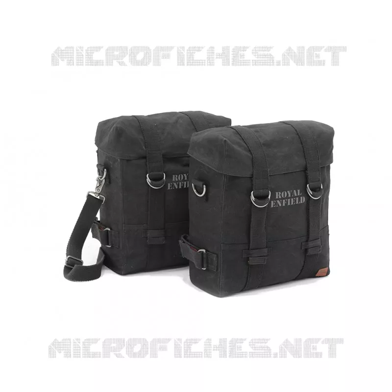 SACOCHES SOUPLES NOIRES Royal Enfield MOTO 500 CLASSIC CLASSIC 500 PEGASUS  CLASSIC 500 PEGASUS