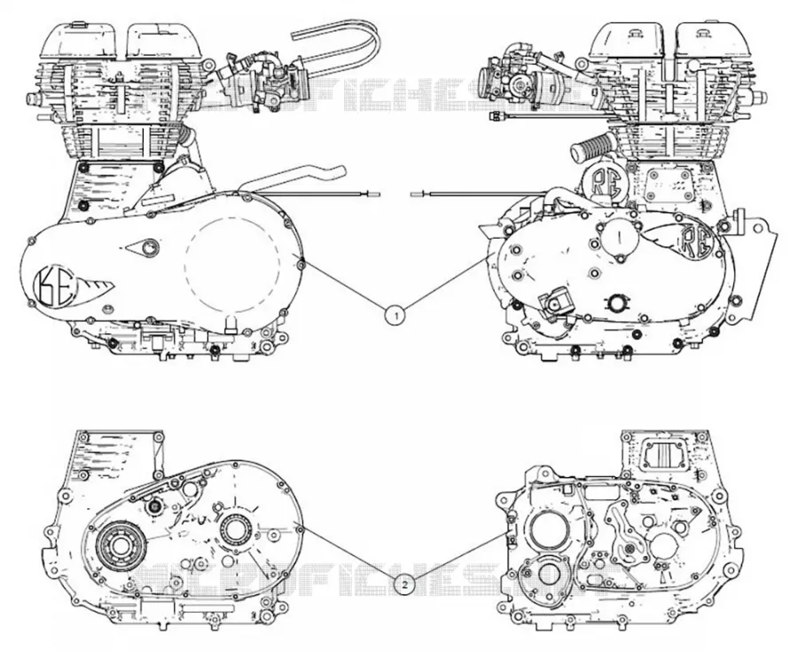 Kit De Joints Moteur Complet Pour Royal Enfield Bullet 500cc - Marque AEspares, Neuf, Garantie 1 Mois