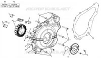 COUVERCLE DE CARTER MOTEUR GAUCHE  411 royalenfield-moto HIMALAYAN HIMALAYAN 410 EURO 4 37